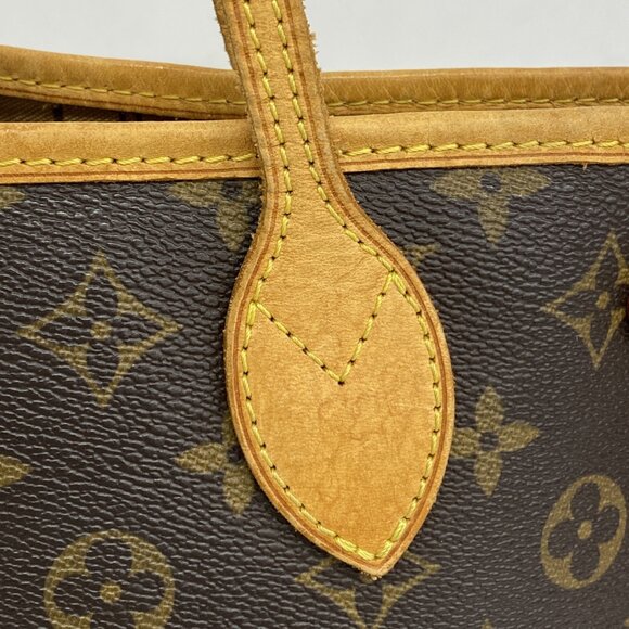 LOUIS VUITTON Authentic Brown Monogram Neverfull PM Tote Bag - Picture 10 of 12